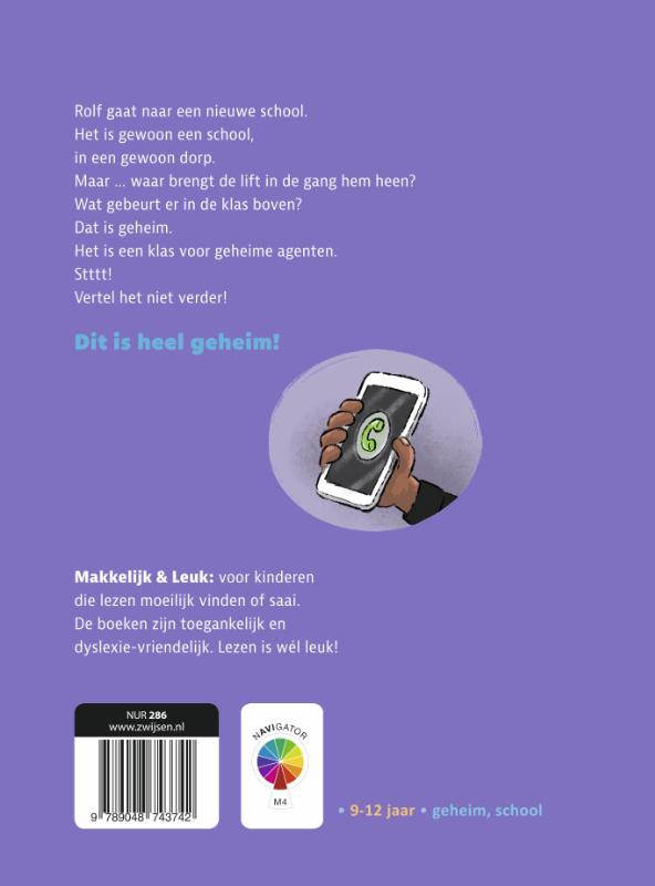Achterkant van De geheime klas