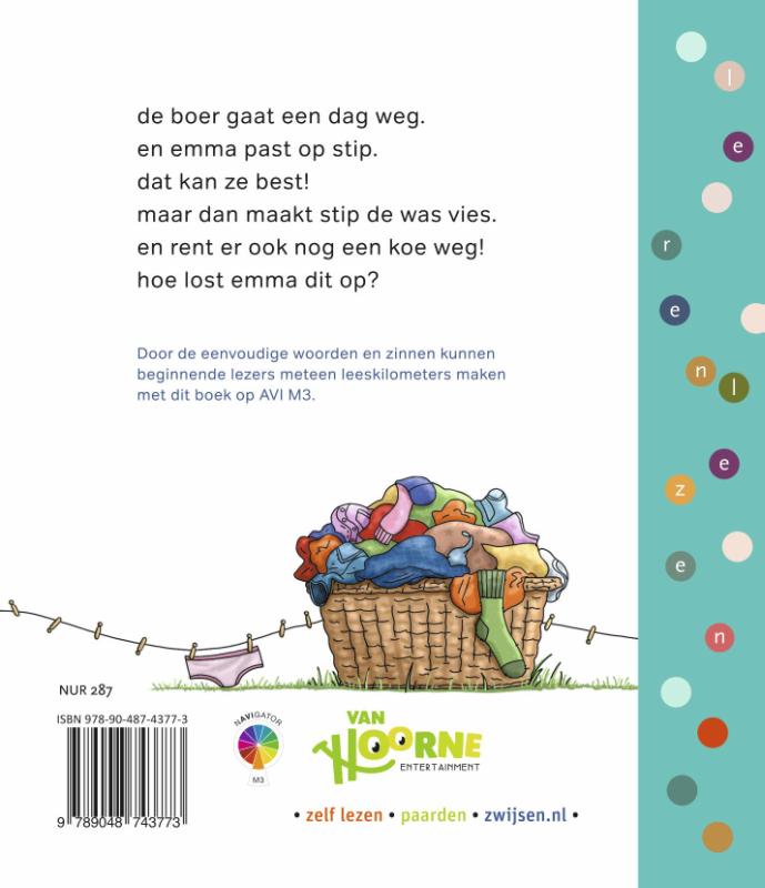 Achterkant van stip, pas op!