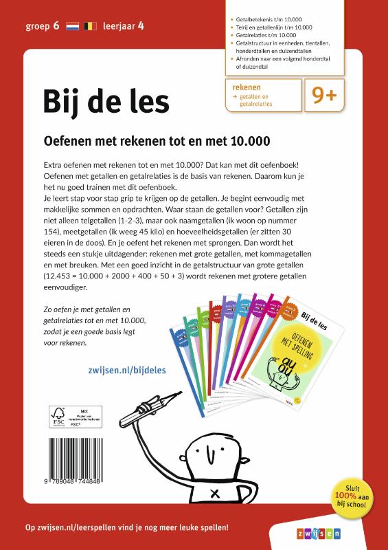 Achterkant van groep 6 - leerjaar 4