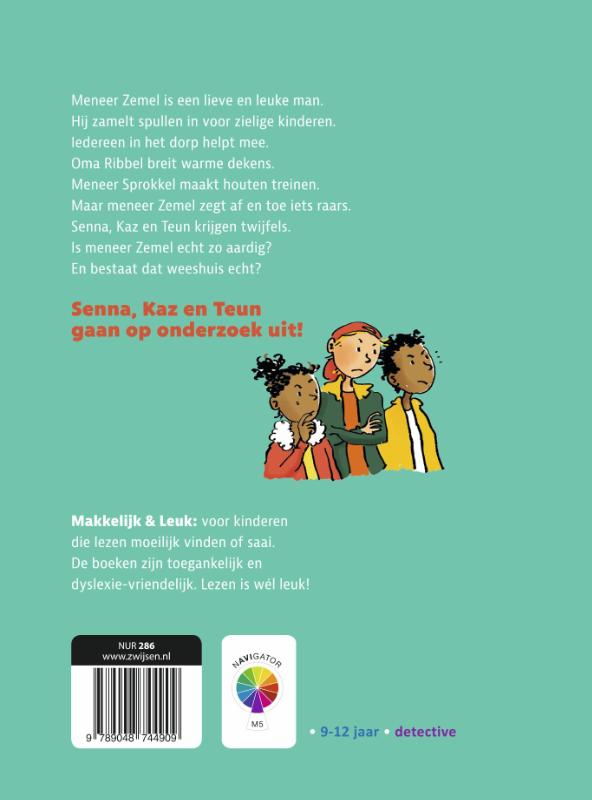 Achterkant van De leuke bedrieger