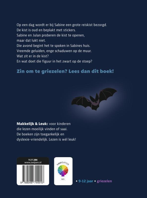 Achterkant van De griezelkist