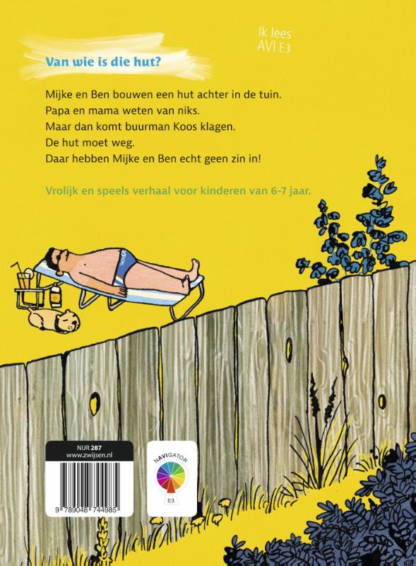 Achterkant van Van wie is die hut?