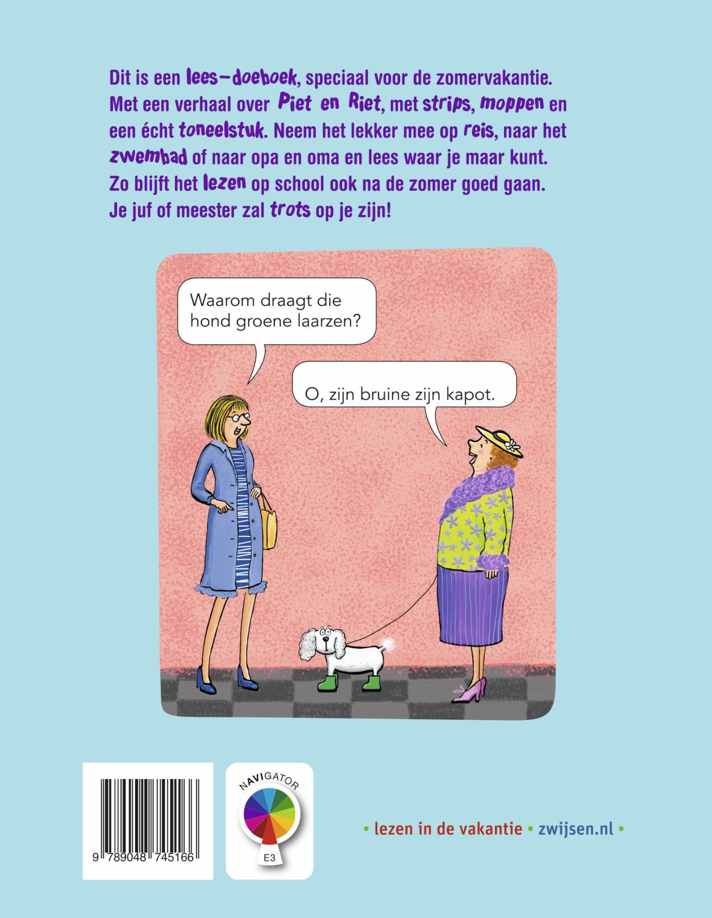 Achterkant van Pakket Zomerlezen groep 3 2022 (5 ex)