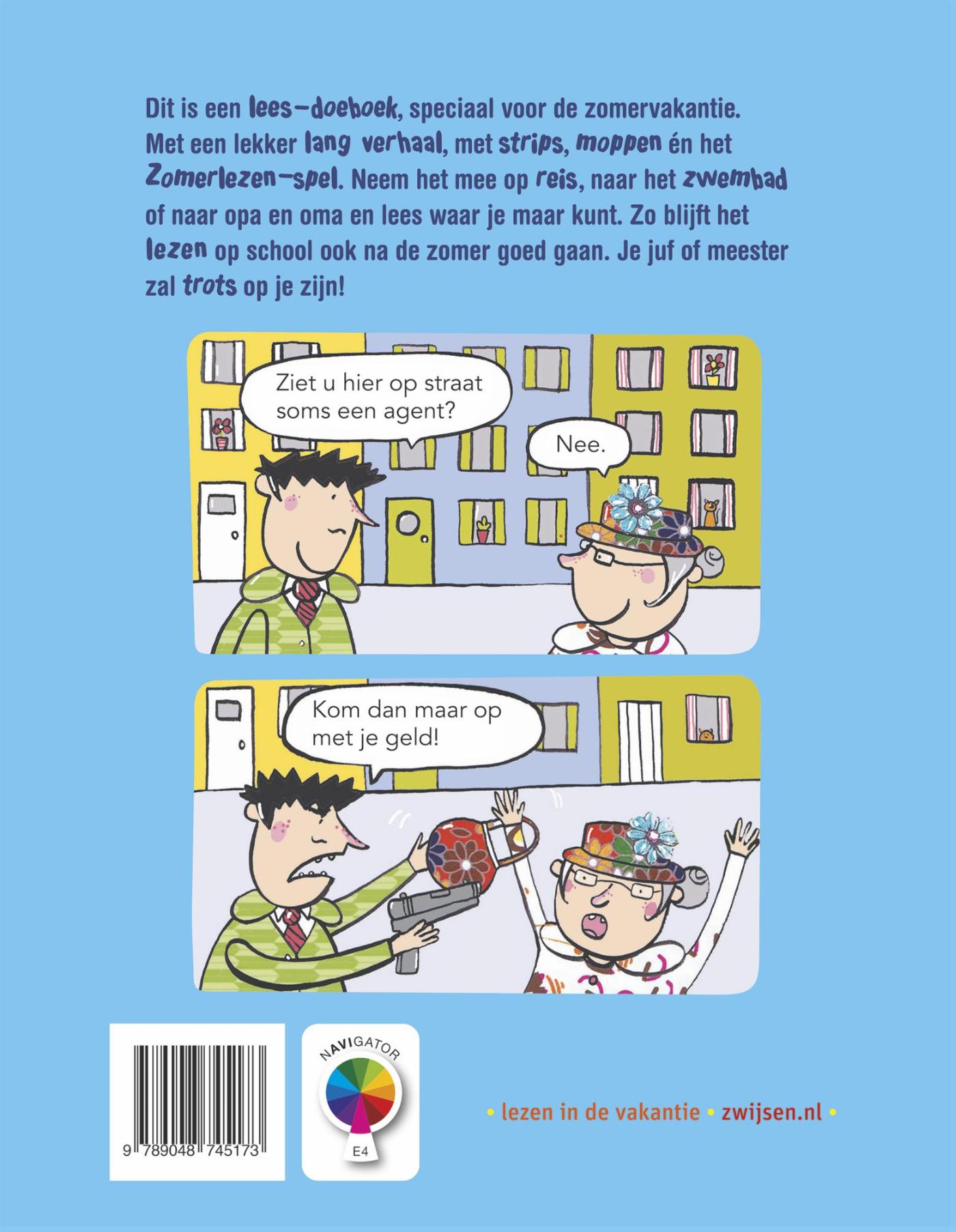 Achterkant van Pakket Zomerlezen groep 4 2022 (5 ex)