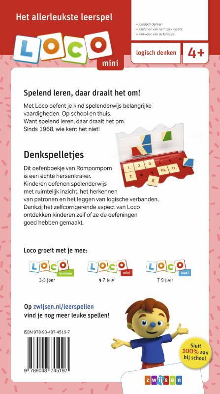 Achterkant van 4-6 jaar