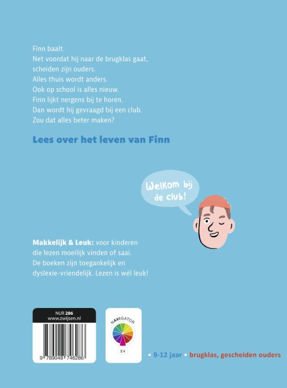 Achterkant van Welkom bij onze club