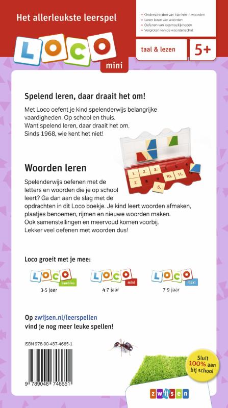 Achterkant van 5-7 jaar