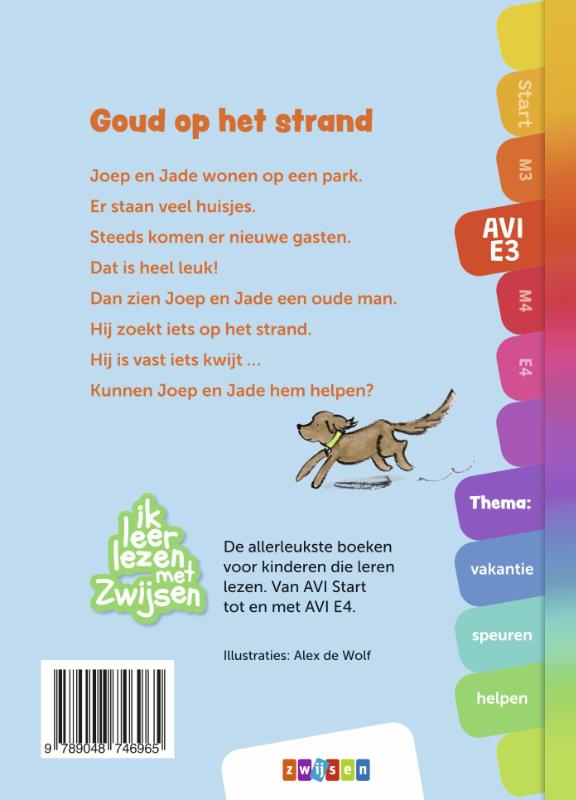 Achterkant van Goud op het strand
