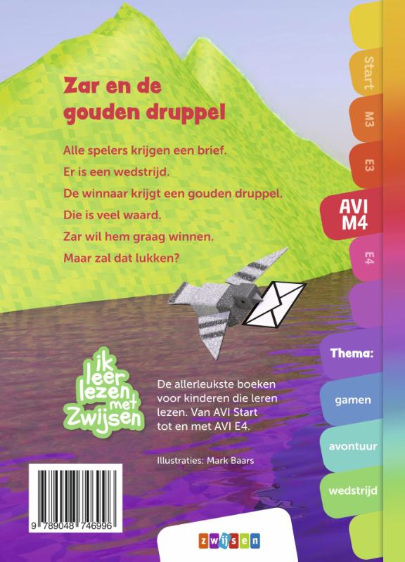 Achterkant van Zar en de gouden druppel
