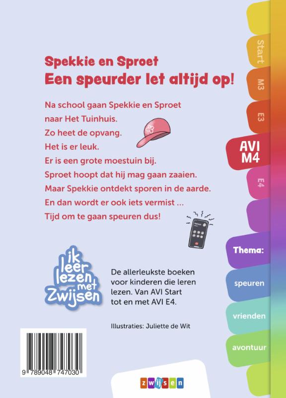Achterkant van Spekkie en Sproet - Een speurder let altijd op!