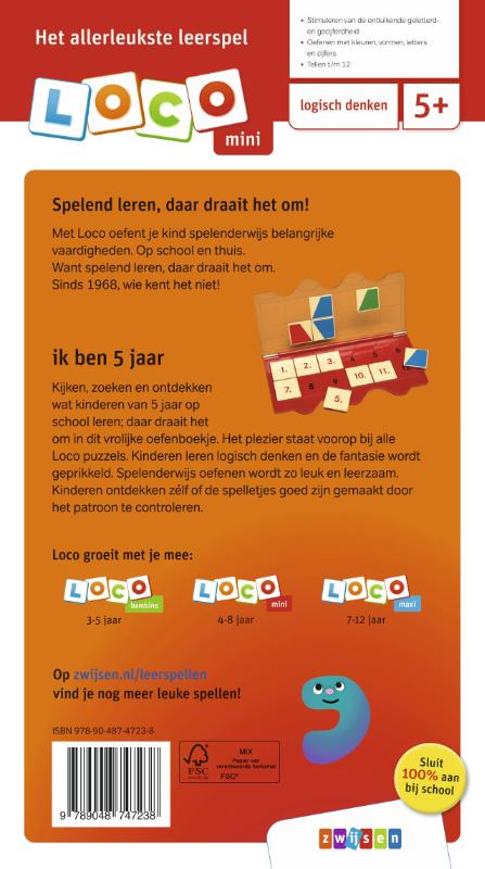 Achterkant van Loco mini ik ben 5 jaar