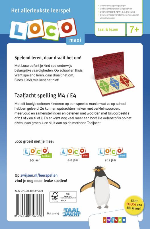 Achterkant van spelling M4/E4
