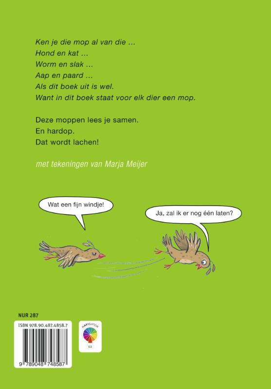 Achterkant van Voor elk dier een mop