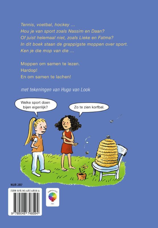 Achterkant van Die mop is raak!
