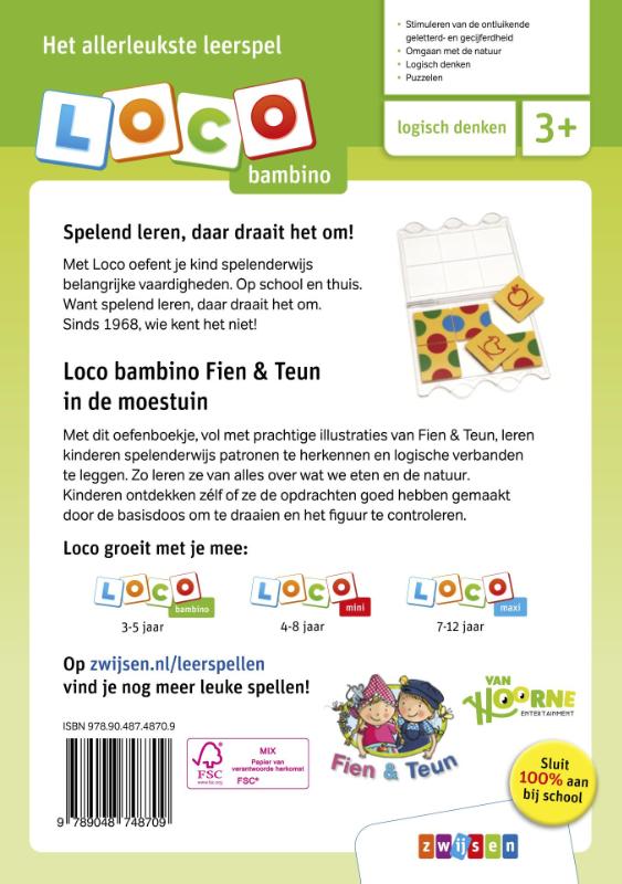 Achterkant van Fien & Teun in de moestuin