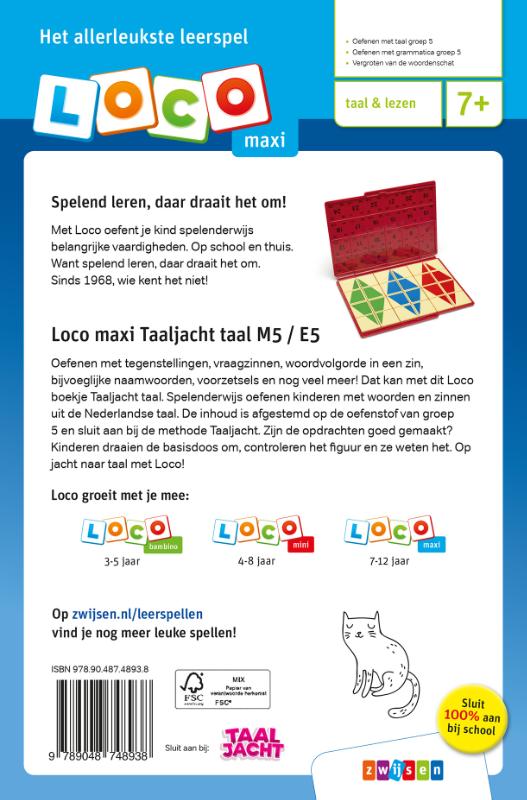 Achterkant van taal M5 / E5