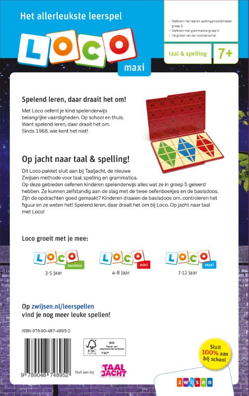 Achterkant van taal & spelling M5 / E5