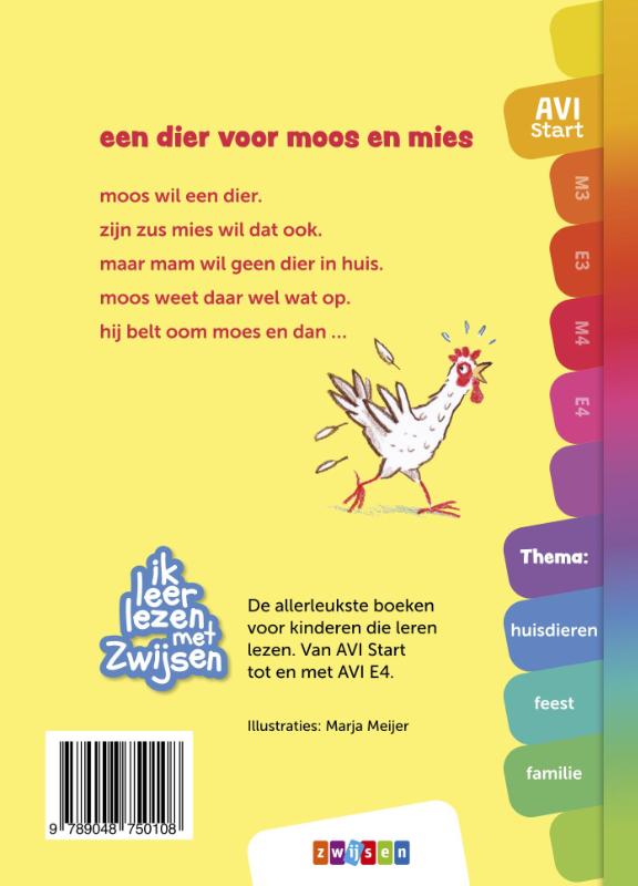 Achterkant van een dier voor moos en mies