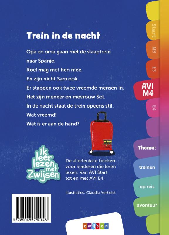 Achterkant van Trein in de nacht