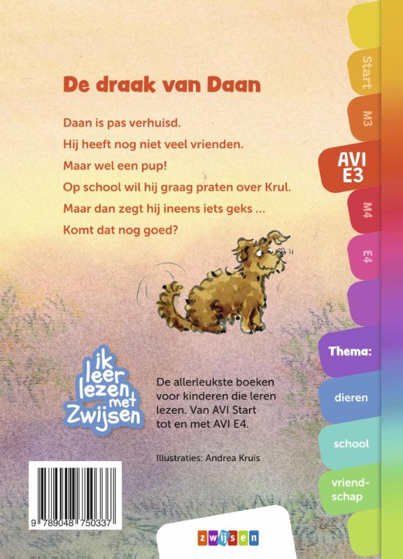 Achterkant van De draak van Daan