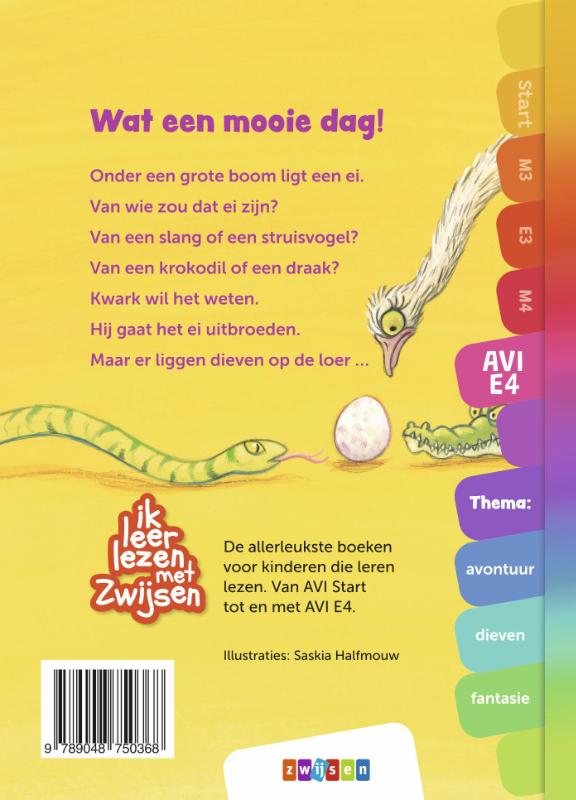 Achterkant van Foeksia de miniheks - Wat een mooie dag!