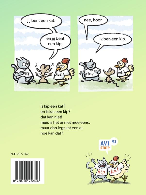 Achterkant van kip en kat