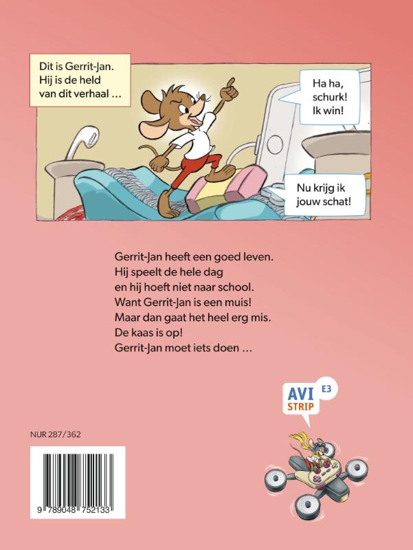 Achterkant van De kaas is op