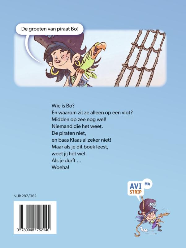 Achterkant van Piraat Bo