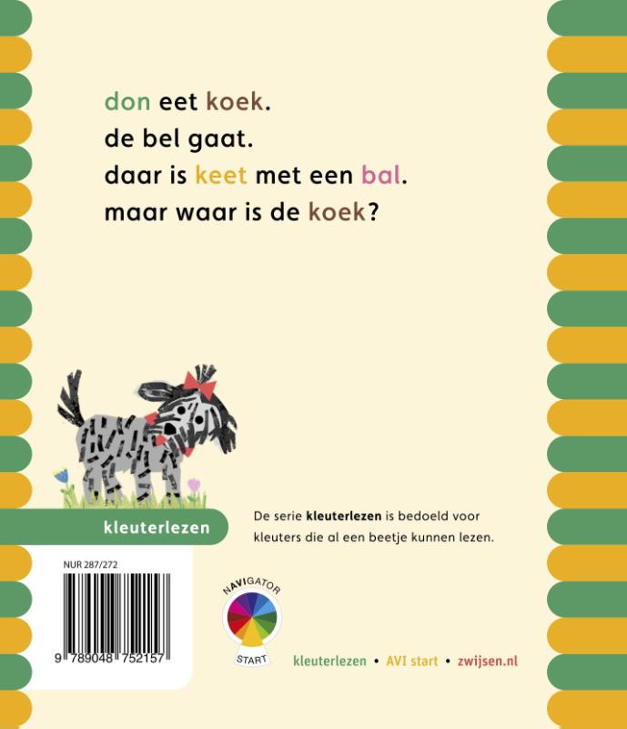 Achterkant van de koek is zoek