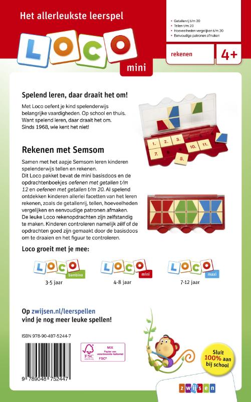 Achterkant van pakket