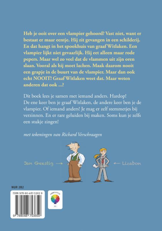 Achterkant van Graaf Witlaken en de vlampier
