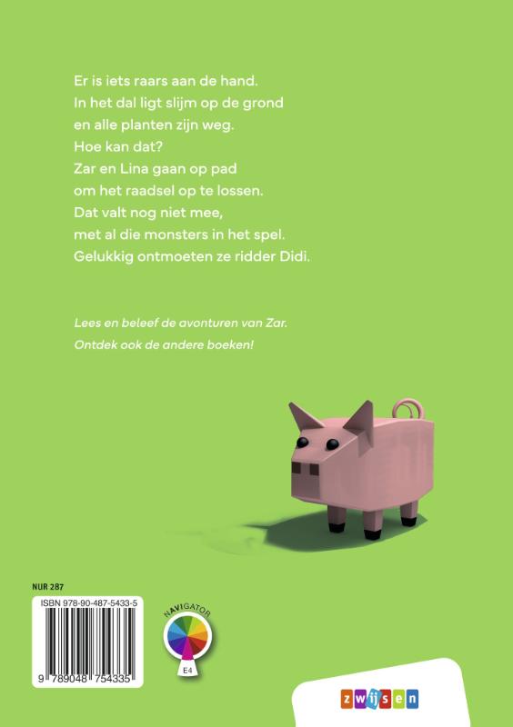 Achterkant van ZAR en het slijmmonster