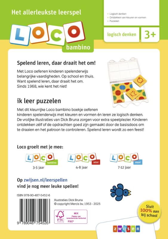 Achterkant van 3-5 jaar