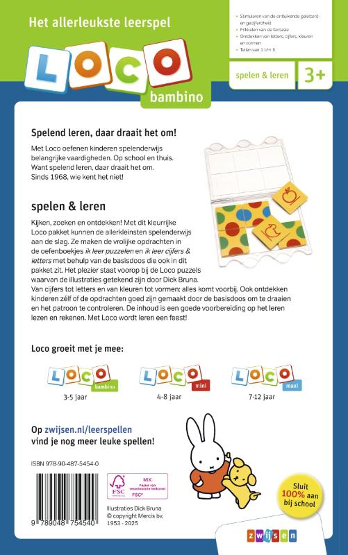 Achterkant van 3-5 jaar