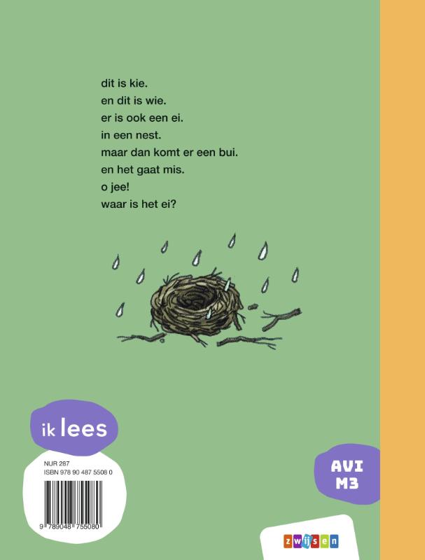 Achterkant van het ei is weg!