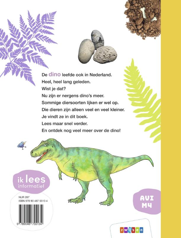 Achterkant van Ontdek de dino
