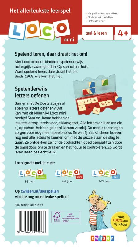 Achterkant van 4-6 jaar