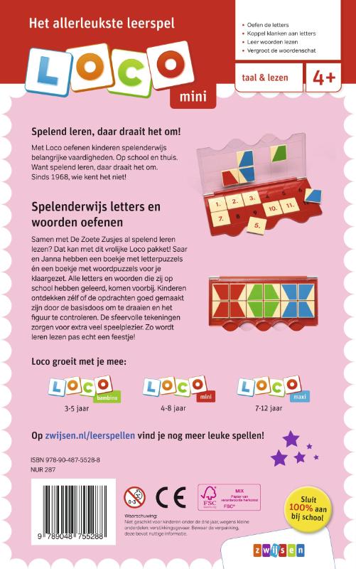 Achterkant van 4-8 jaar