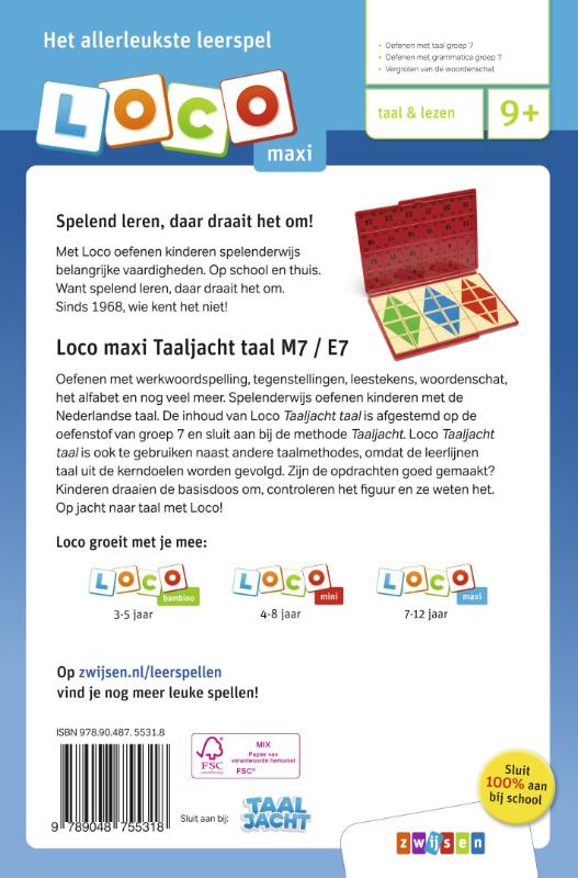 Achterkant van taal M7 / E7