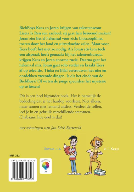Achterkant van De BiebBoys beroemd!