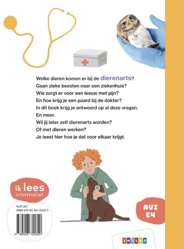 Achterkant van Wat doet de dierenarts?