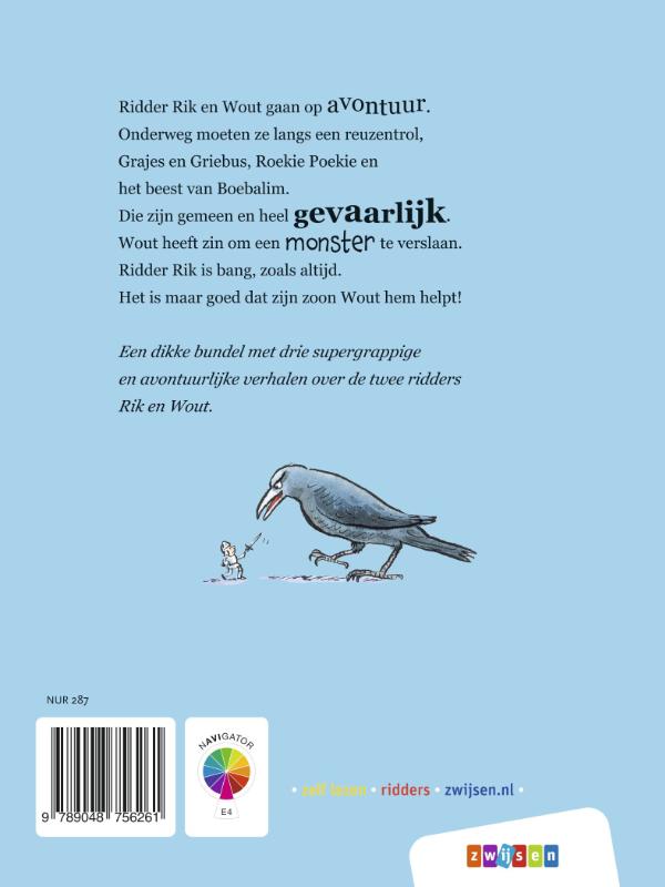 Achterkant van Het grote boek van ridder Rik en Wout