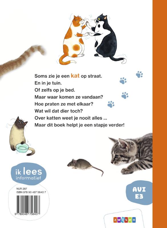 Achterkant van Dat is een kat