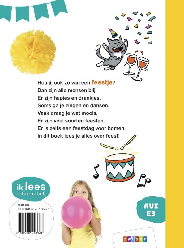 Achterkant van Het is feest!