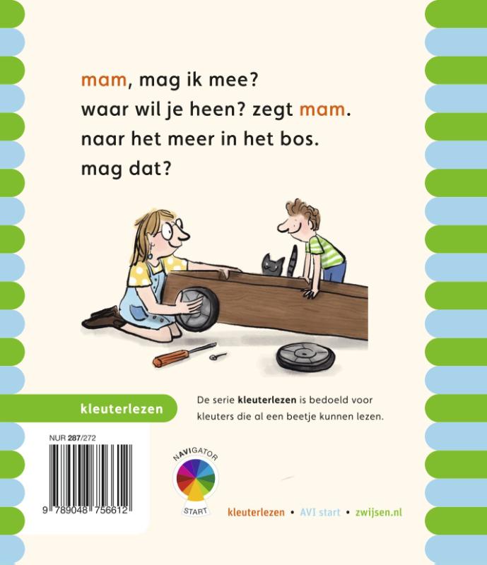 Achterkant van mam, mag ik mee?