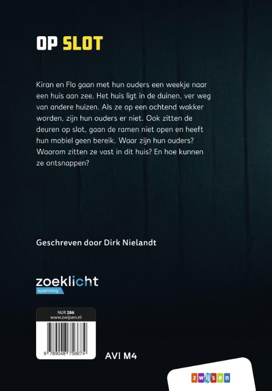 Achterkant van Op slot