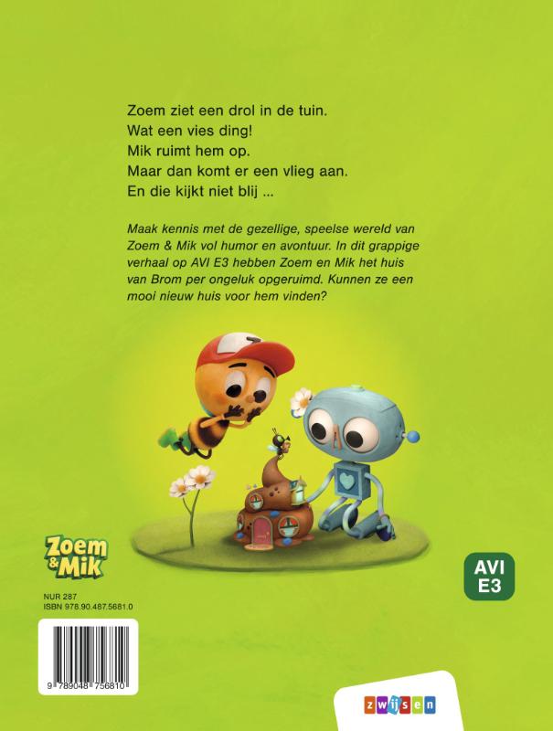 Achterkant van Zoem & Mik Een huis voor Brom