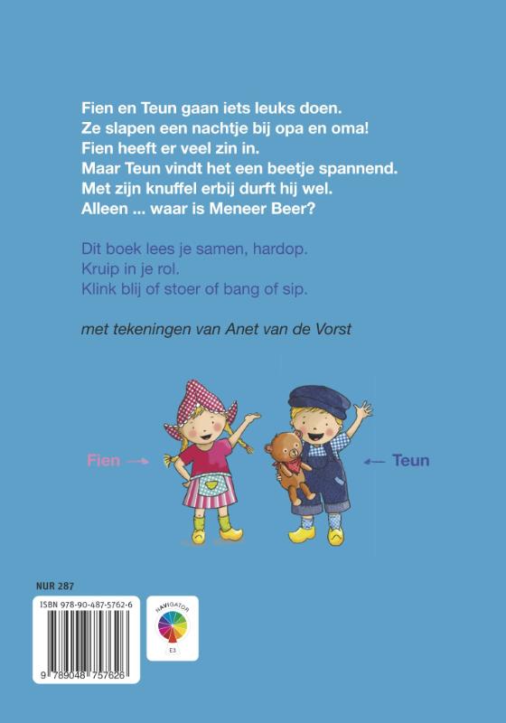 Achterkant van Fien & Teun - Een nacht bij opa en oma