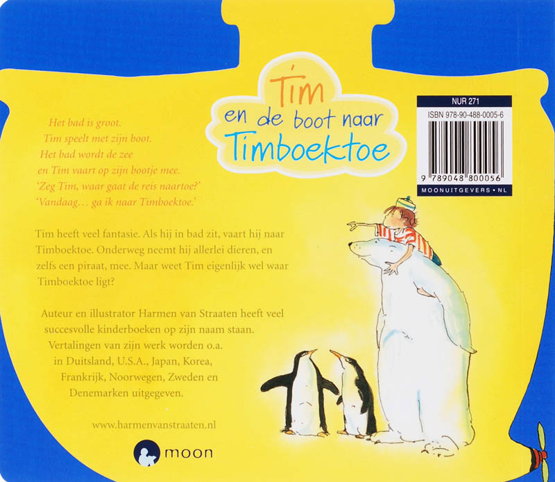 Achterkant van Tim en de boot naar Timboektoe