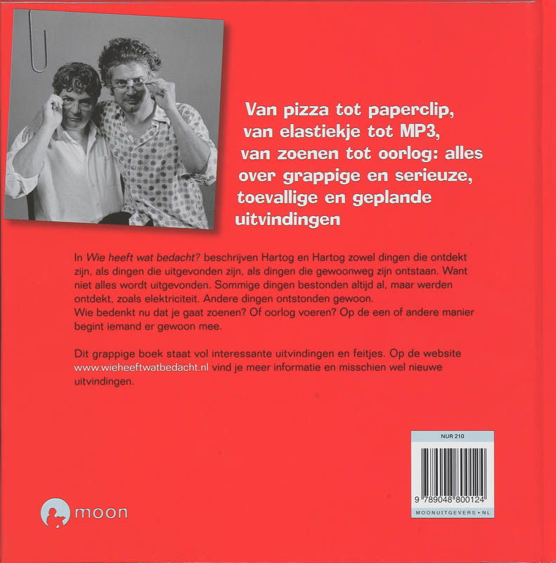 Achterkant van Wie heeft wat bedacht?